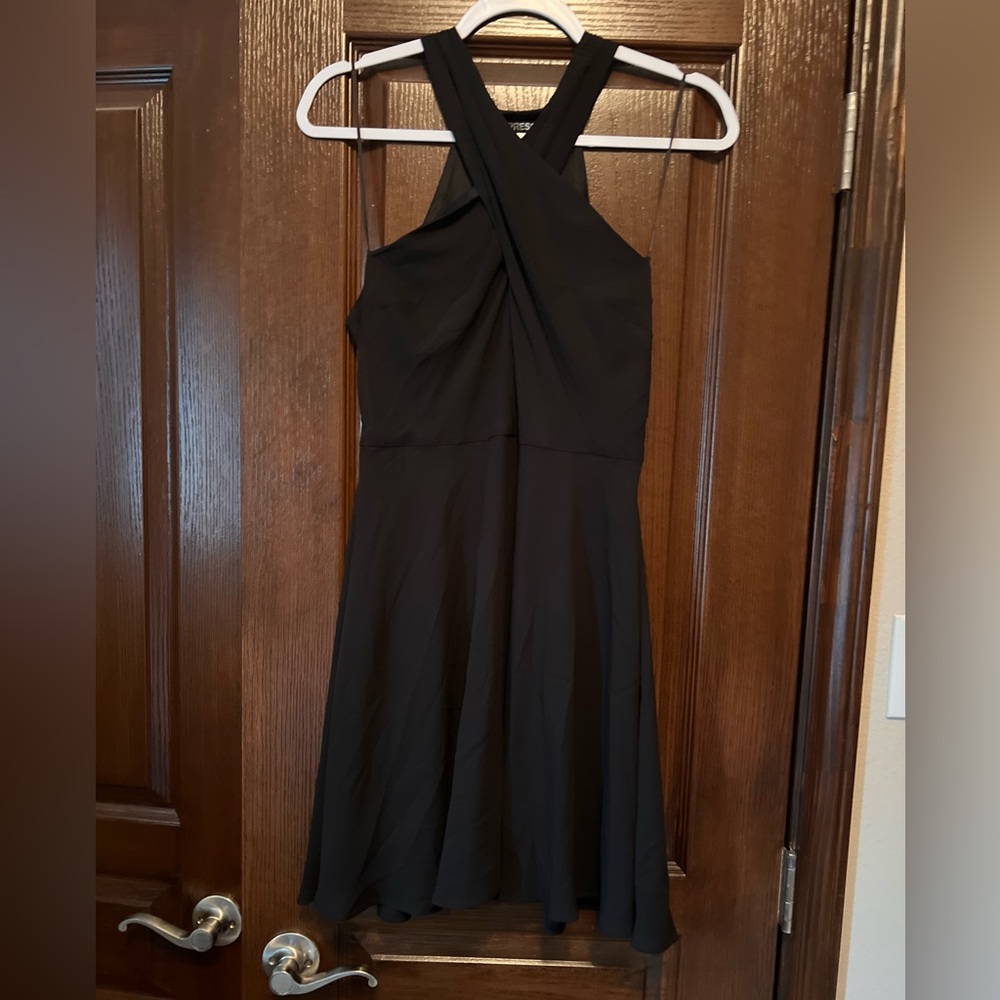 Express Black One Shoulder Dress